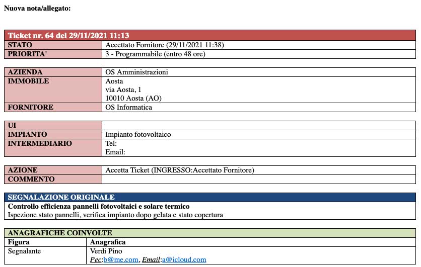 notifica aggiornamento