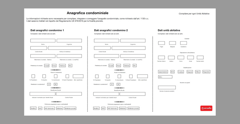 Anagrafica condominiale - Arcadia Software