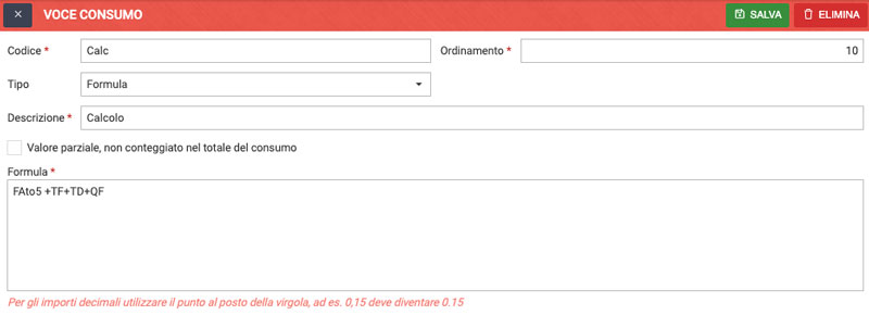 Formula calcolo quota fasce consumo acqua condominiale - Arcadia