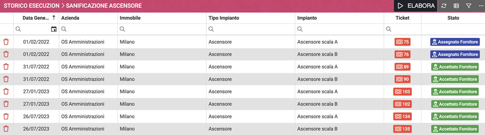 Integrare e controllare le impostazioni per le manutenzioni programmate nelle procedure estive Arcadia